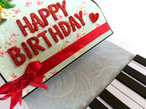 Piano Style Birthday Greeting Card image
