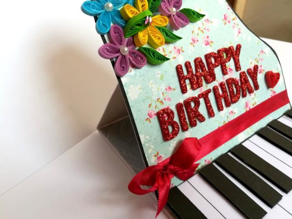 Piano Style Birthday Greeting Card image