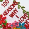 100 Reasons Why I Love You Handmade Scrapbook image