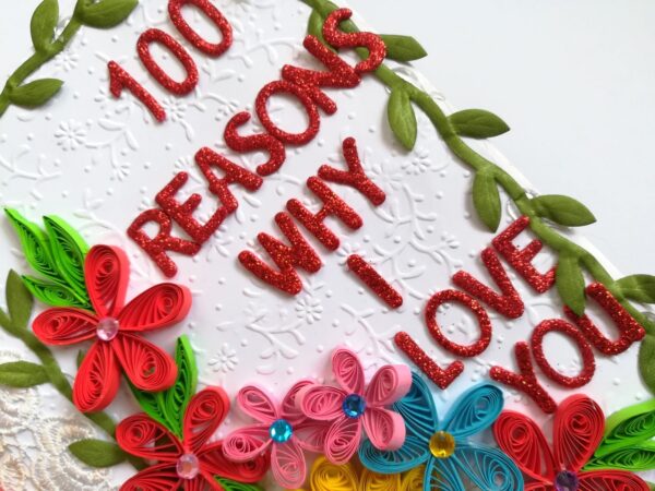 100 Reasons Why I Love You Handmade Scrapbook image