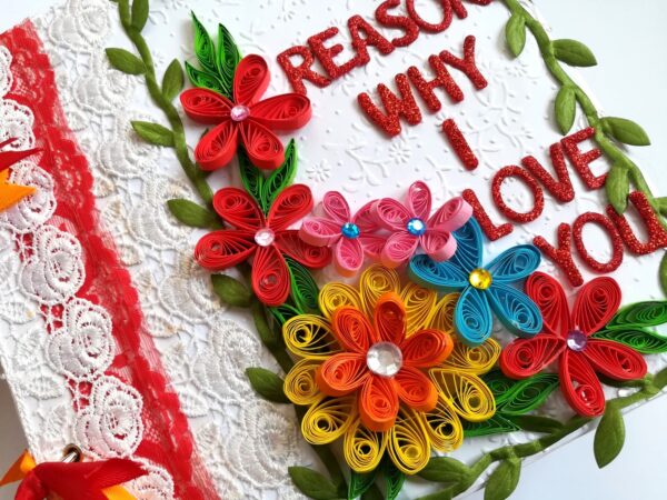 100 Reasons Why I Love You Handmade Scrapbook image