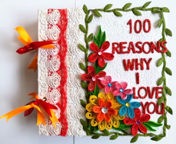 100 Reasons Why I Love You Handmade Scrapbook image