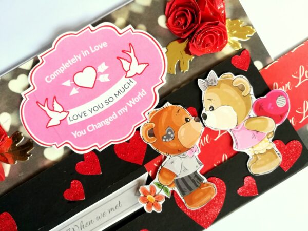 Love Slider Handmade Greeting Card image Love Slider Handmade Greeting Card image