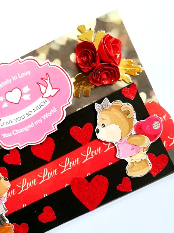 Love Slider Handmade Greeting Card image Love Slider Handmade Greeting Card image