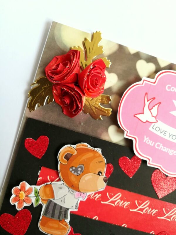 Love Slider Handmade Greeting Card image Love Slider Handmade Greeting Card image