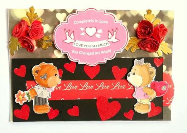 Love Slider Handmade Greeting Card image Love Slider Handmade Greeting Card image
