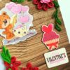 Quilled Corner Valentine Greeting Card image Quilled Corner Valentine Greeting Card image