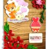 Quilled Corner Valentine Greeting Card image Quilled Corner Valentine Greeting Card image