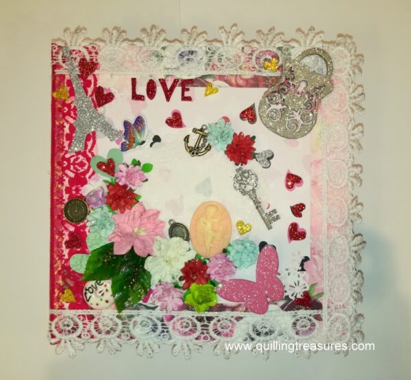 Love Theme Handmade Scrapbook image Love Theme Handmade Scrapbook image