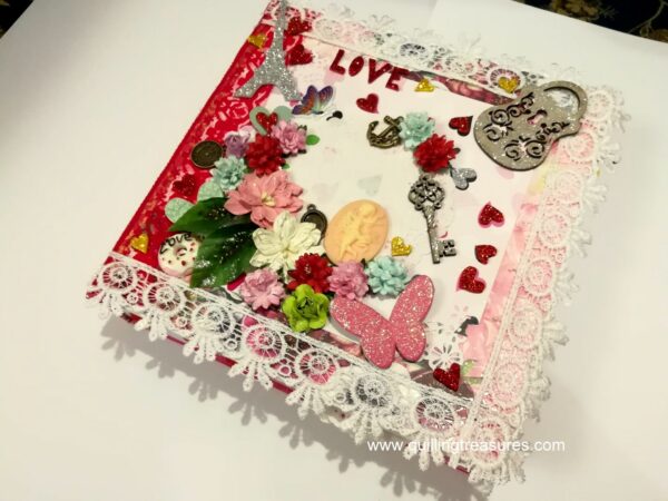 Love Theme Handmade Scrapbook image Love Theme Handmade Scrapbook image