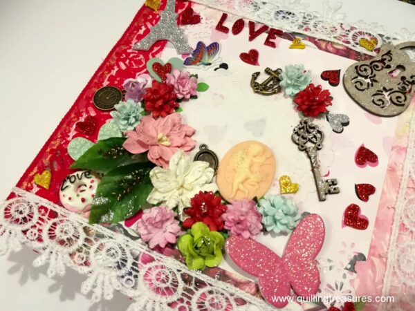 Love Theme Handmade Scrapbook image Love Theme Handmade Scrapbook image