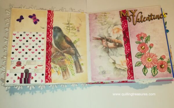 Love Theme Handmade Scrapbook image Love Theme Handmade Scrapbook image