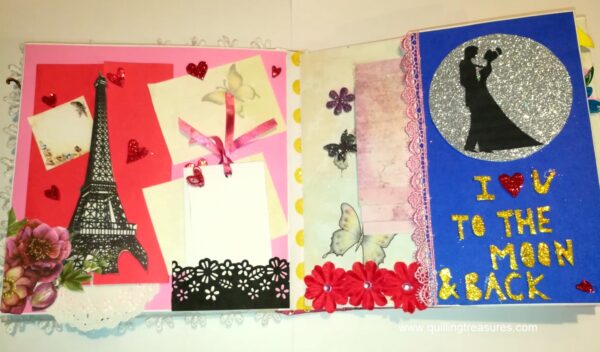 Love Theme Handmade Scrapbook image Love Theme Handmade Scrapbook image