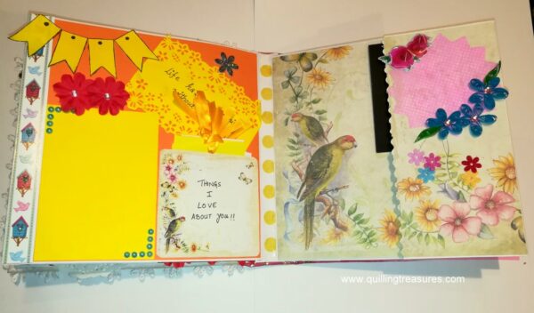 Love Theme Handmade Scrapbook image Love Theme Handmade Scrapbook image