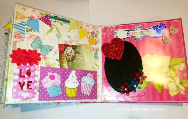Love Theme Handmade Scrapbook image Love Theme Handmade Scrapbook image