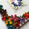 Multicolor Flowers In Corner Birthday Greeting Card image