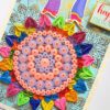Handmade Quilled Rangoli Diwali Greeting Card
