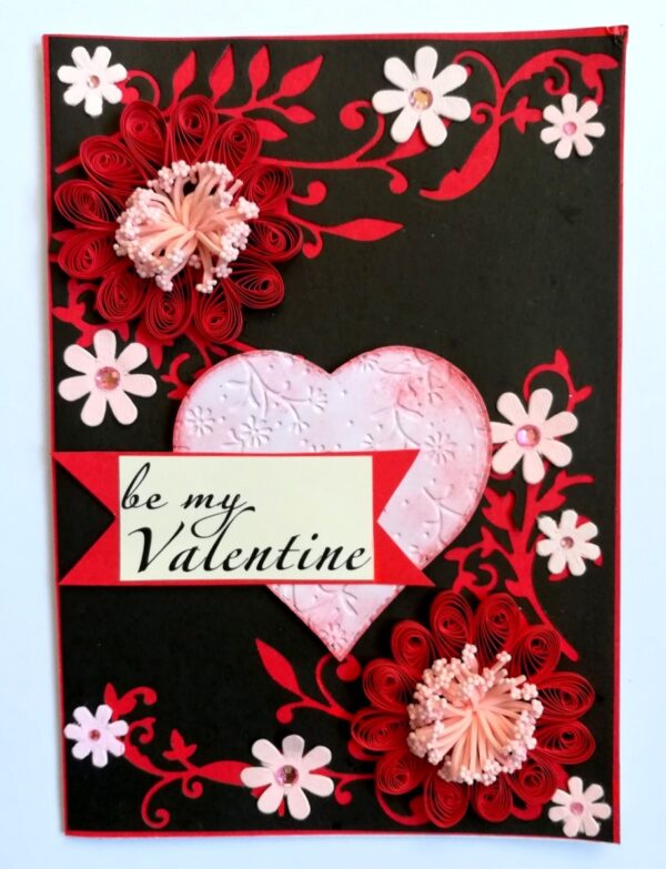 Be my Valentine Handmade Greeting Card image