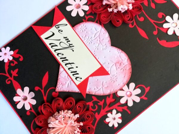 Be my Valentine Handmade Greeting Card image