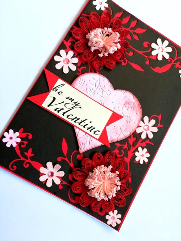 Be my Valentine Handmade Greeting Card image