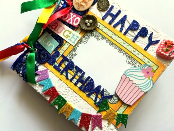 Happy Birthday Scrapbook Album Handmade image