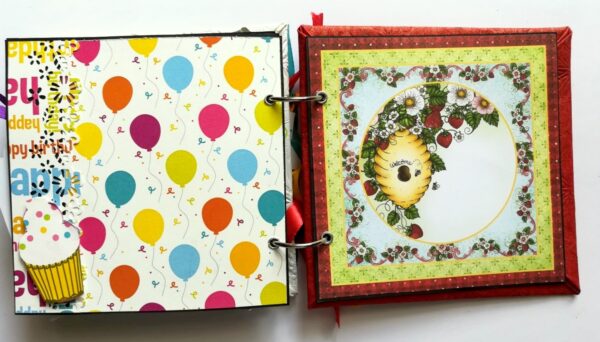 Happy Birthday Scrapbook Album Handmade image