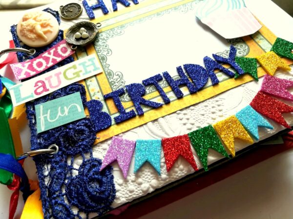 Happy Birthday Scrapbook Album Handmade image