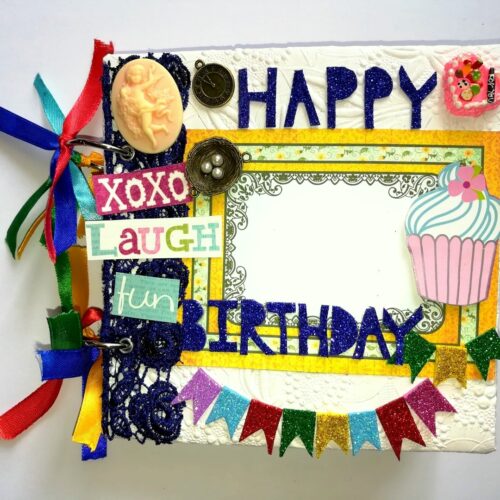 Happy Birthday Scrapbook Album Handmade image