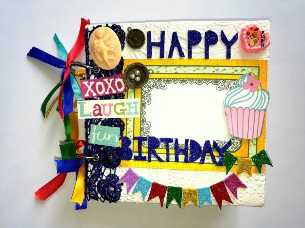 Happy Birthday Scrapbook Album Handmade image