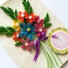 Quilled Flowers in Bouquet Greeting Card image