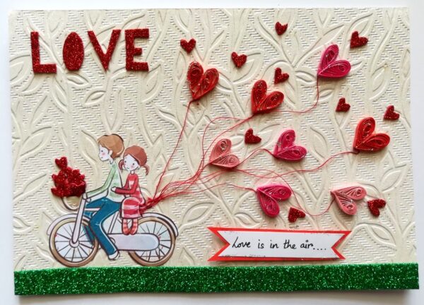 Love is in the air Greeting Card image Love is in the air Greeting Card image