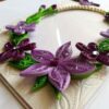 Purple Themed Photo Frame Greeting Card image