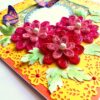 Yellow Paper Lace with Quilled Flowers Greeting Card image Yellow Paper Lace with Quilled Flowers Greeting Card image