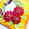 Yellow Paper Lace with Quilled Flowers Greeting Card image Yellow Paper Lace with Quilled Flowers Greeting Card image