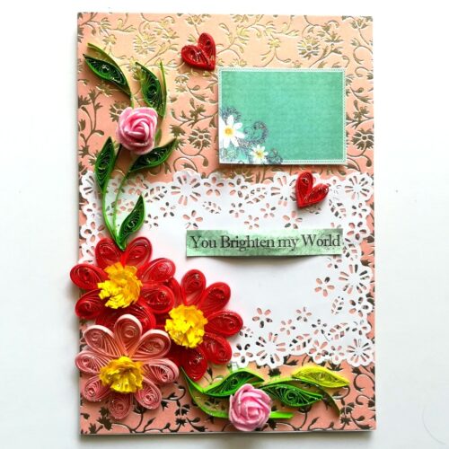 You are my World Handmade Greeting Card image