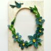 Blue Themed Photo Frame Greeting Card image