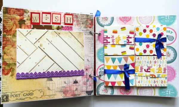 Happy Birthday Celebrate Handmade Scrapbook Album image