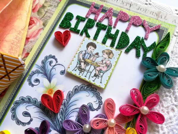 Happy Birthday Celebrate Handmade Scrapbook Album image