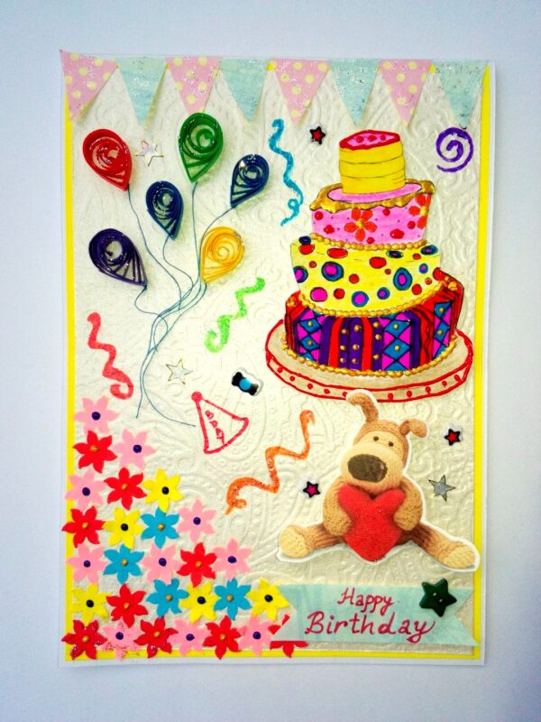 Happy Birthday Fancy Greeting Card image