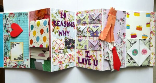 Birthday Zig Zag Handmade Album image Birthday Zig Zag Handmade Album image