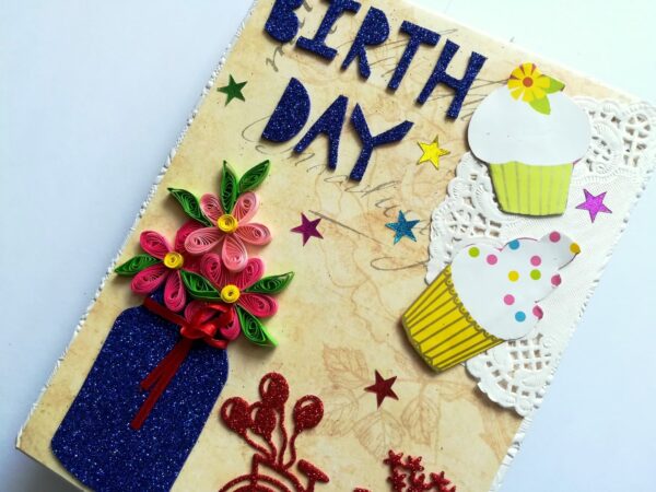 Birthday Zig Zag Handmade Album image Birthday Zig Zag Handmade Album image