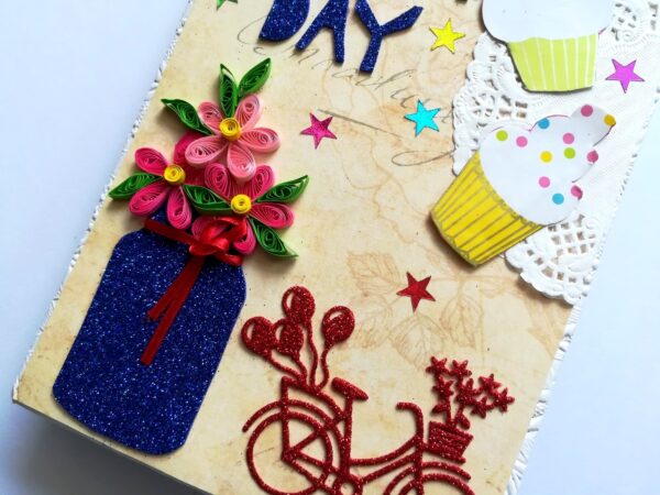 Birthday Zig Zag Handmade Album image Birthday Zig Zag Handmade Album image