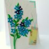 Sparkling Blue Themed Quilled Flowers Greeting Card image