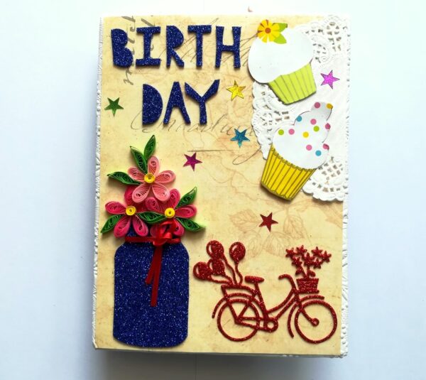 Birthday Zig Zag Handmade Album image Birthday Zig Zag Handmade Album image