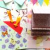 Multicolored Quilled Flowers Mini Scrapbook Greeting Card image