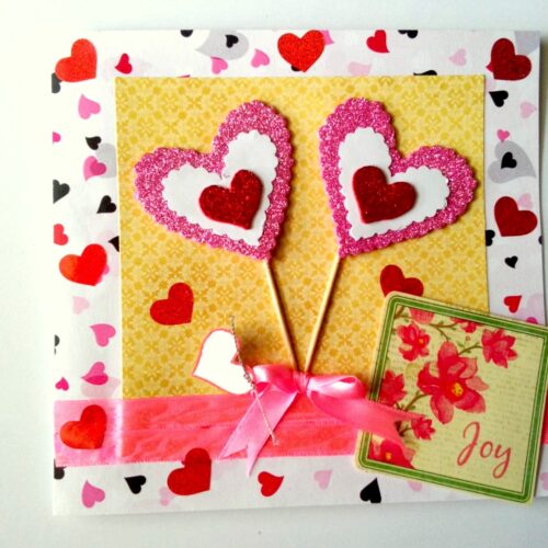 Sparkling Love Candies Greeting Card image