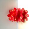 Quilled Red Flowers On Glossy Print image