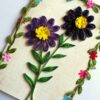 Quilled Purple Flowers Greeting Card image