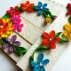 Multicolor Flowers Mini Scrapbook Greeting Card image Multicolor Flowers Mini Scrapbook Greeting Card image
