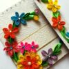 Multicolor Flowers Mini Scrapbook Greeting Card image Multicolor Flowers Mini Scrapbook Greeting Card image
